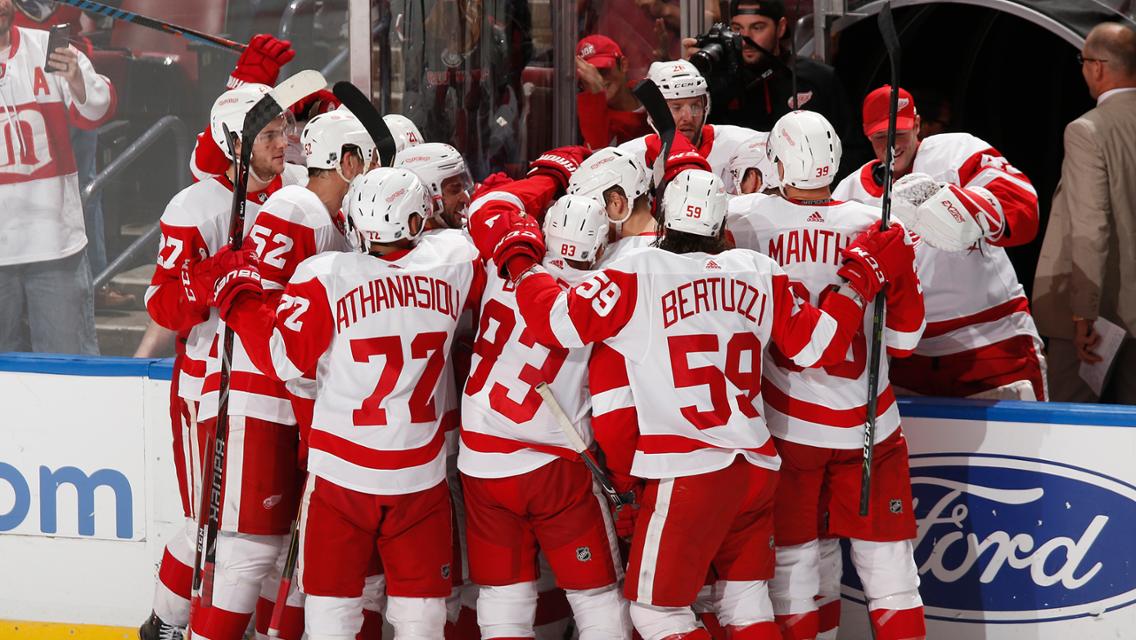 Red Wings ganham primeira partida após um mau começo