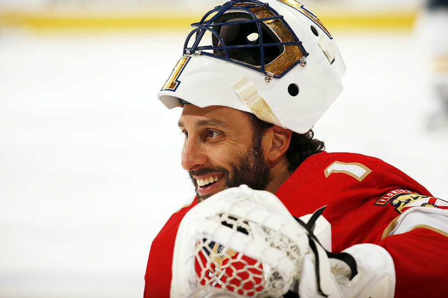 Roberto Luongo, agora ex-goleiro do Florida Panthers, terá seu número aposentado