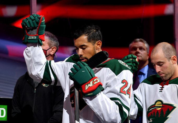 Matt Dumba protesta no primeiro dia das Qualificatórias