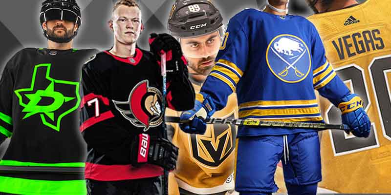 Novos uniformes do Dallas Stars, Ottawa Senators, Vegas Golden Knights e Buffalo Sabres