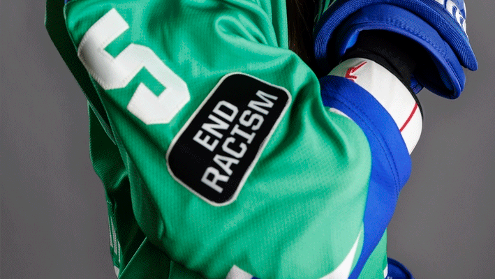 NWHL usa patch contra o racismo nas camisas