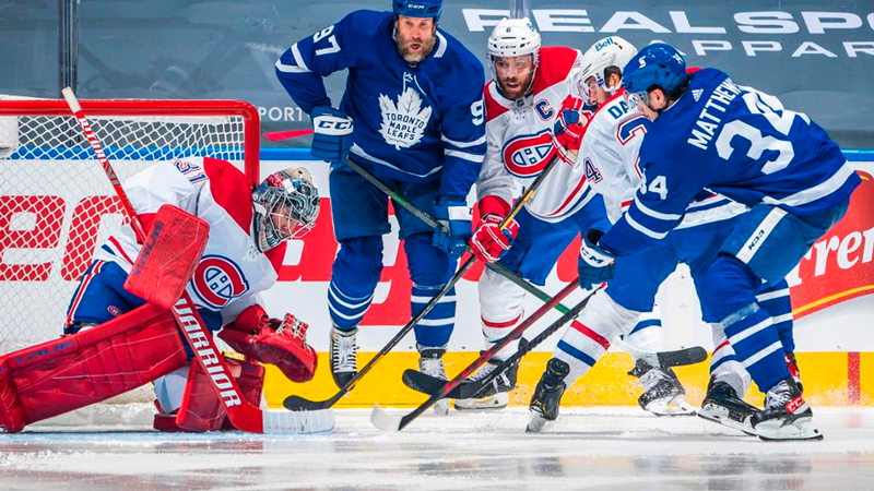 Toronto Maple Leafs lidera série contra o Montreal Canadiens