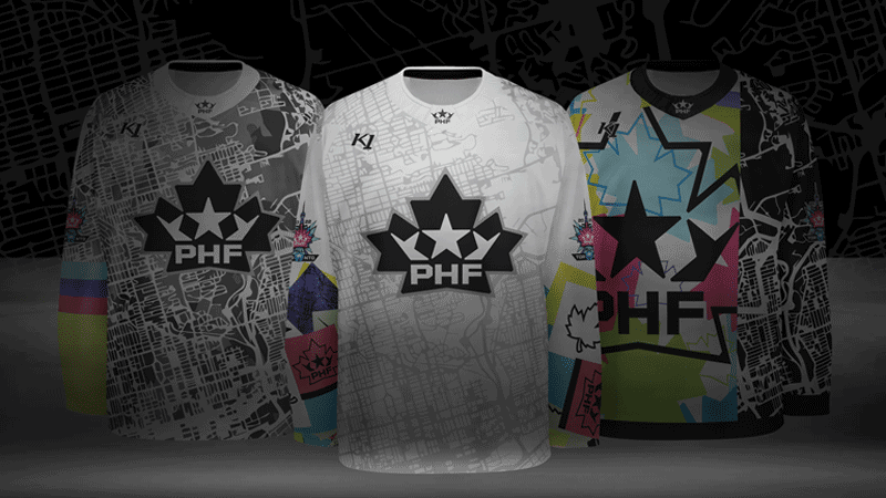 As jerseys que serão usadas pelos três times no All-Star 2022 da PHF