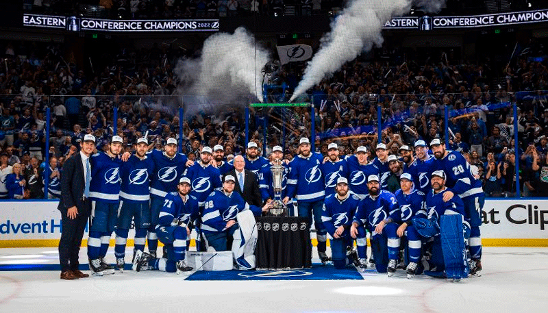 Tampa Bay Lightning em sua terceira corrida pela Stanley Cup